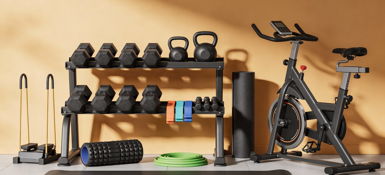 Home gym equipment representing Fitness product reviews