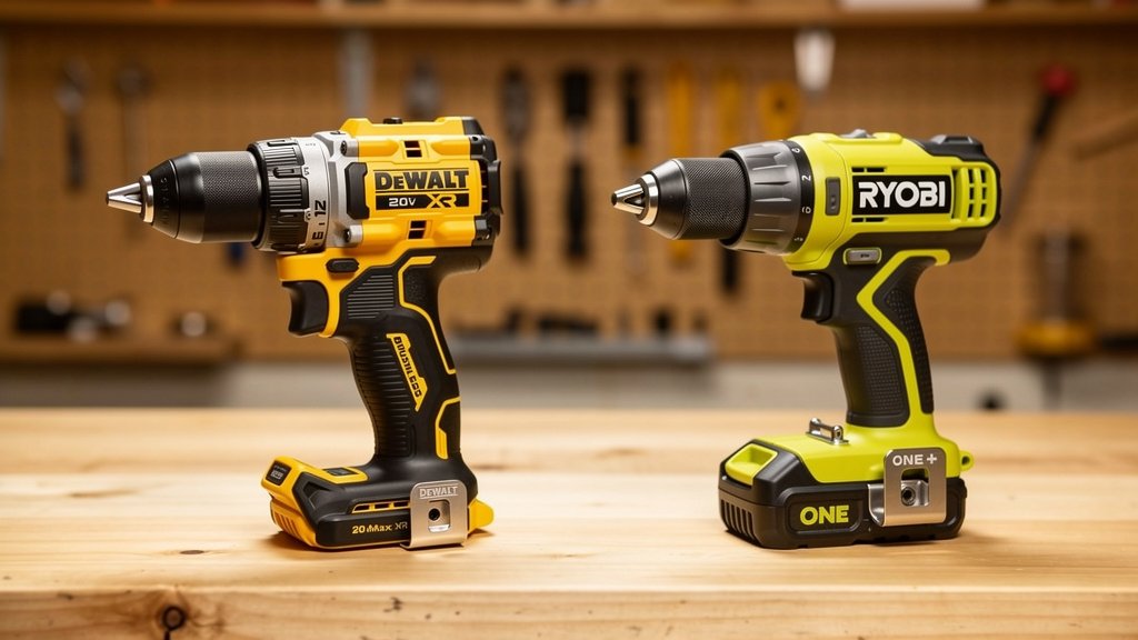 First Cordless Drill: DeWalt 20V Max XR vs Ryobi ONE+