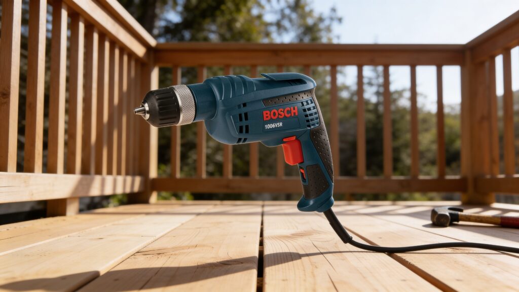 Bosch 1006VSR compact 3/8-inch corded drill for finish work