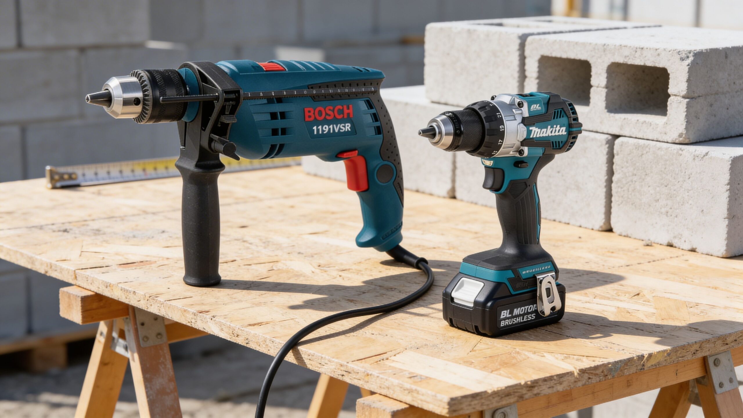 Corded vs Cordless Hammer Drills: Key Differences Explained