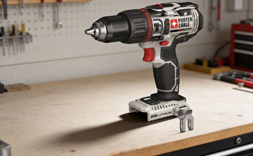 Hammer drill being used for DIY home improvement projects on wood and masonry surfaces