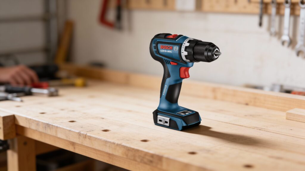 Cordless drill and impact driver shown side by side highlighting differences in size, chuck design, and torque application
