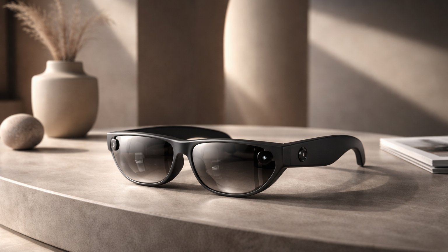 AR smart glasses representing augmented reality display experiences