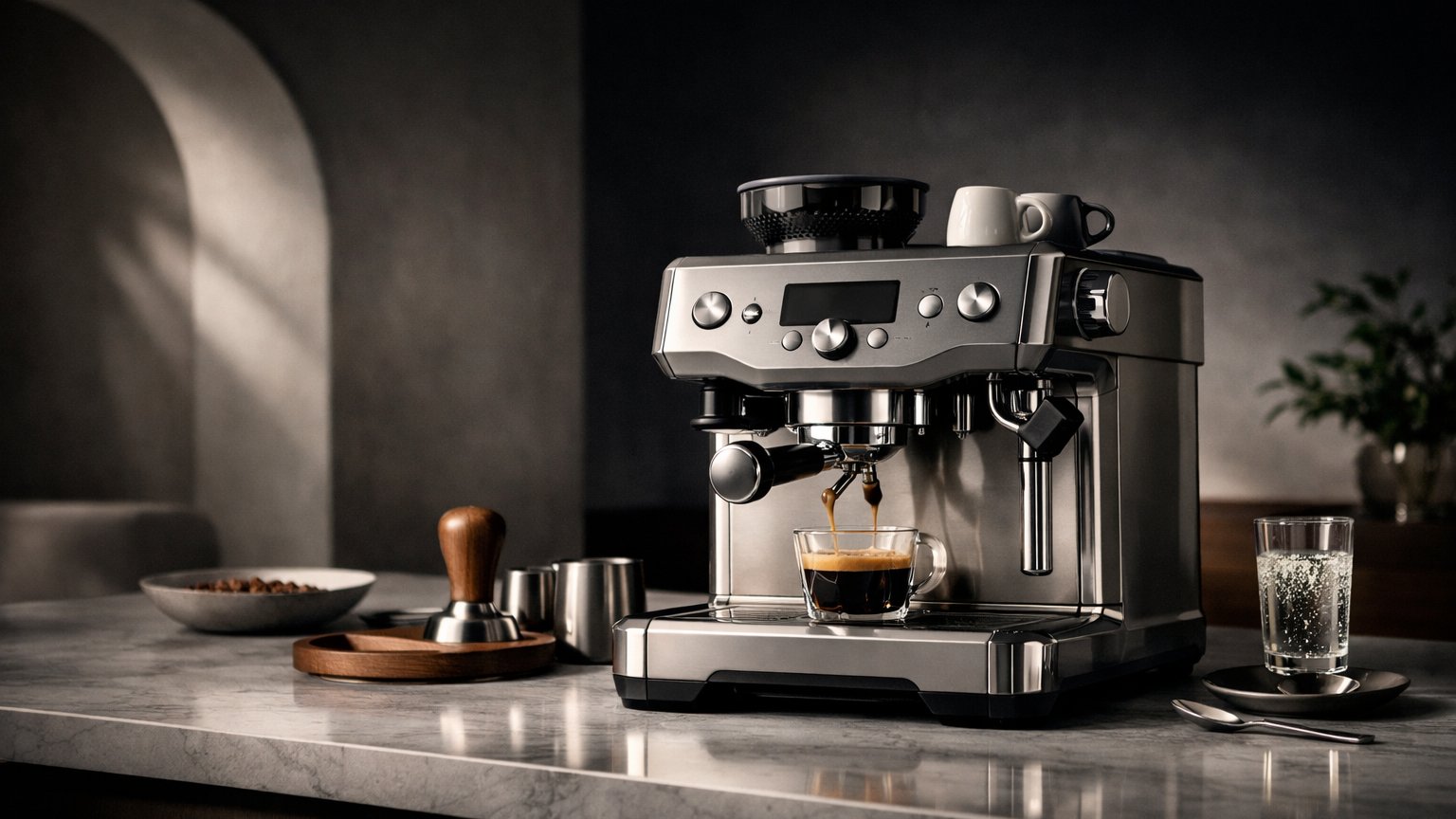 Espresso machine representing home espresso maker reviews