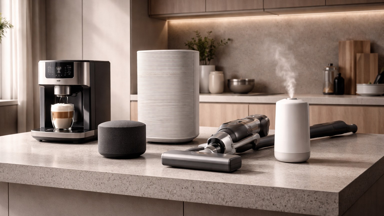 Modern tech workspace and devices