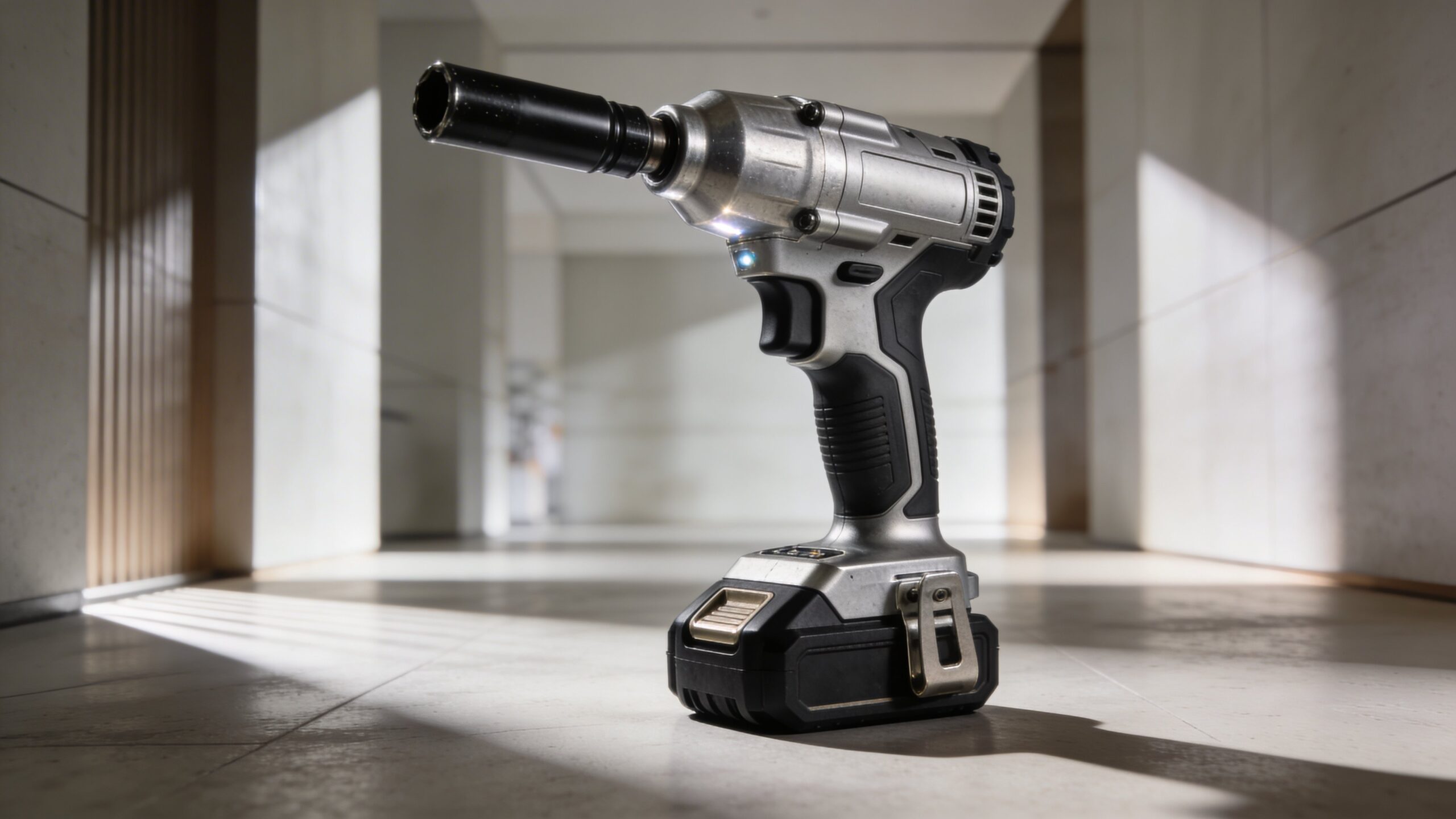 Impact wrench representing fastening power for bolts and nuts