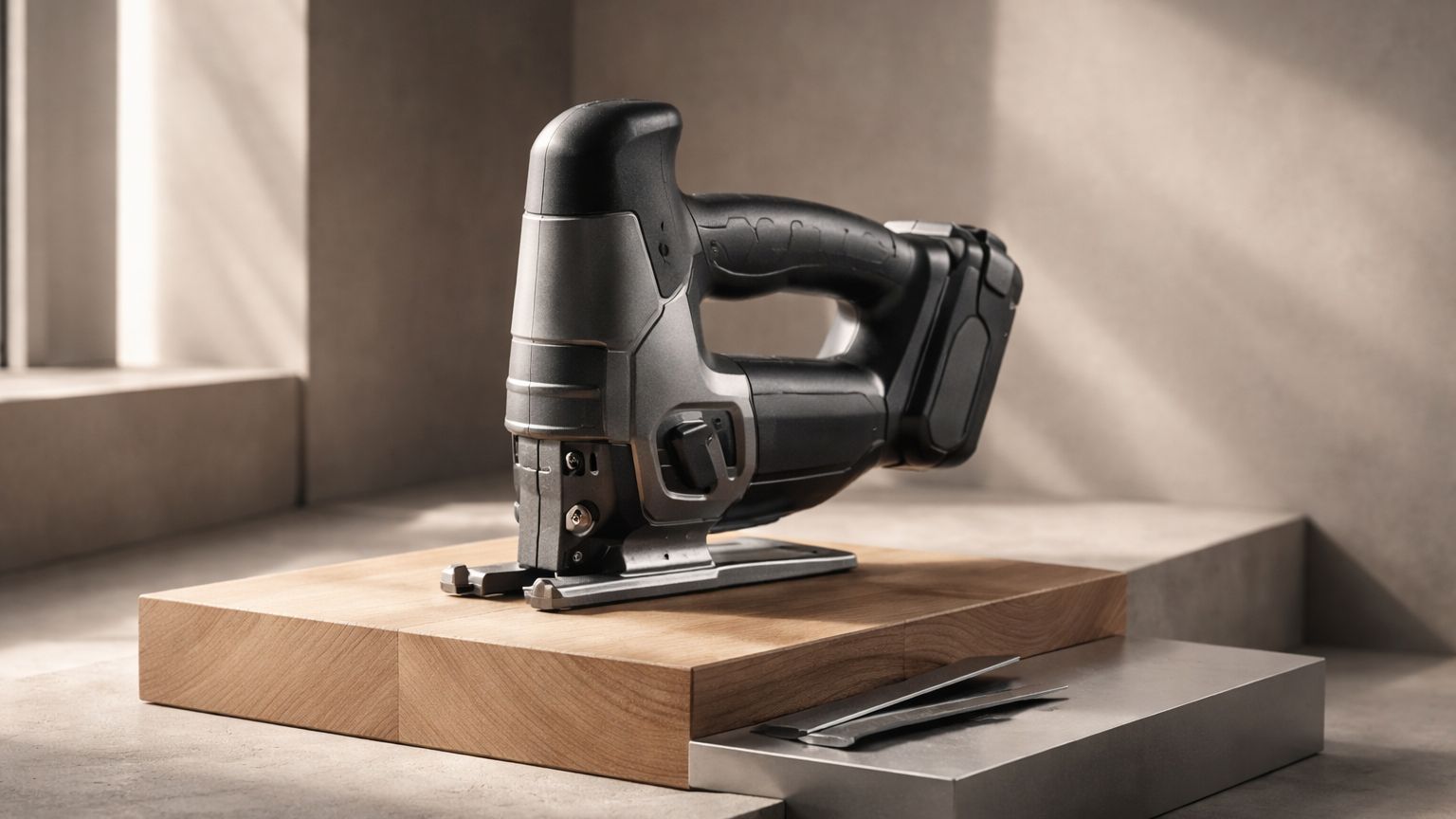 Jigsaw cutting curved shapes in wood representing jigsaw reviews