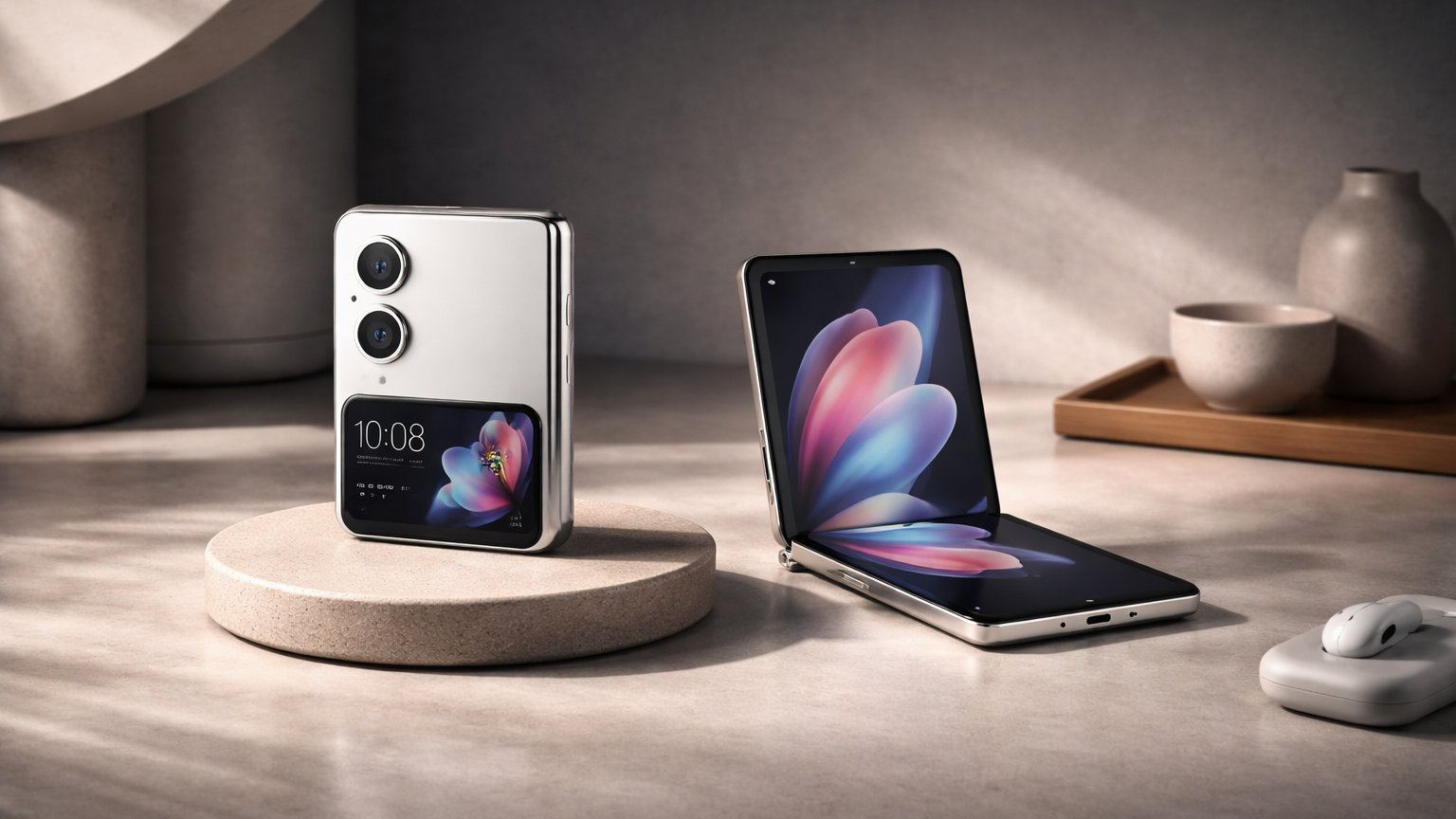 Foldable smartphone with flexible display technology