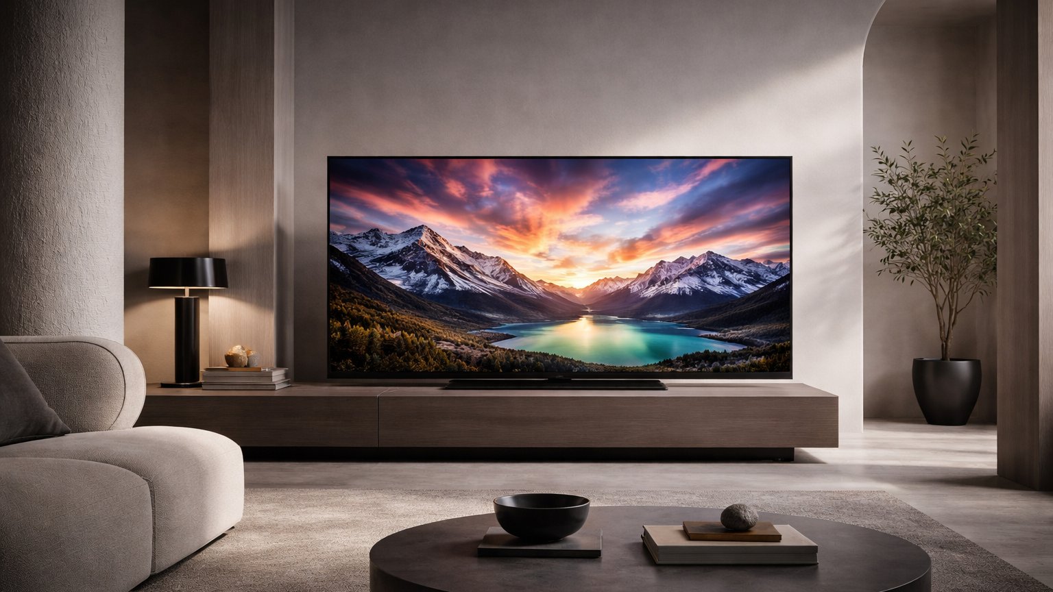 Mini-LED TV showing strong contrast and brightness balance