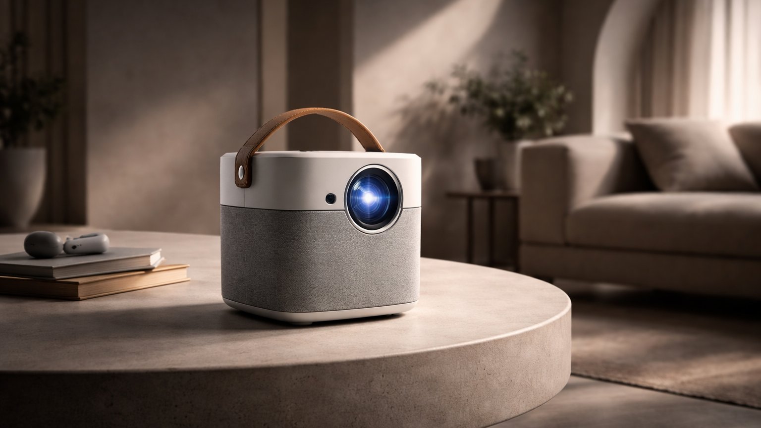 Compact portable projector for flexible setups