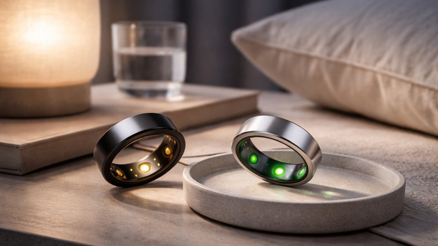 Sleep tracking smart ring representing overnight sleep monitoring reviews