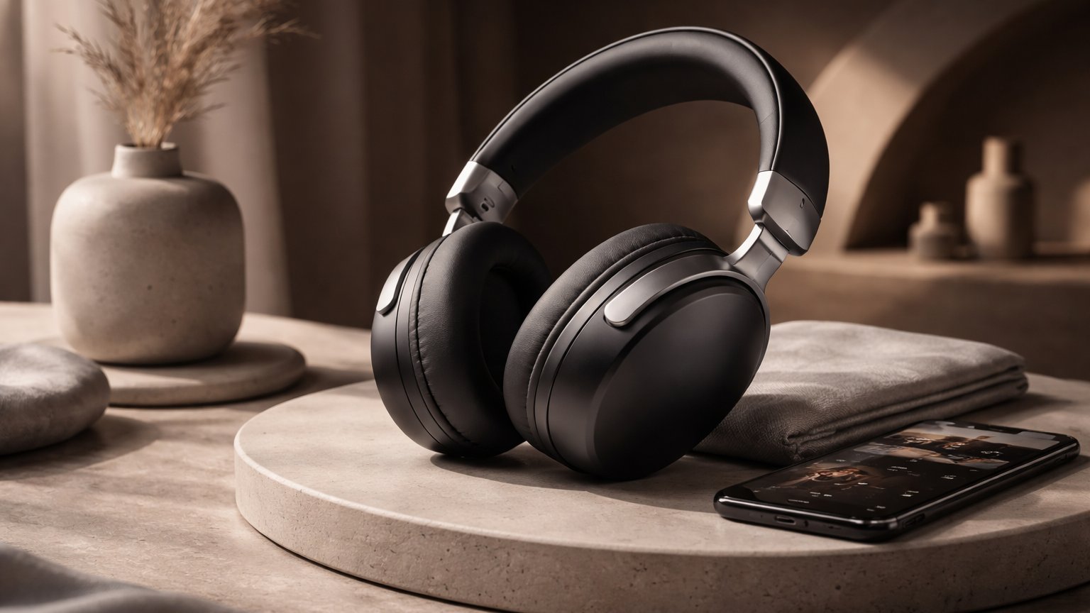 Wireless headphones with modern design