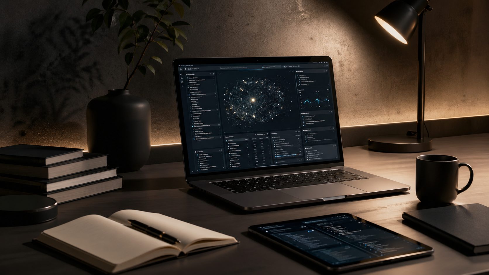 AI research tools analyzing data and generating structured insights