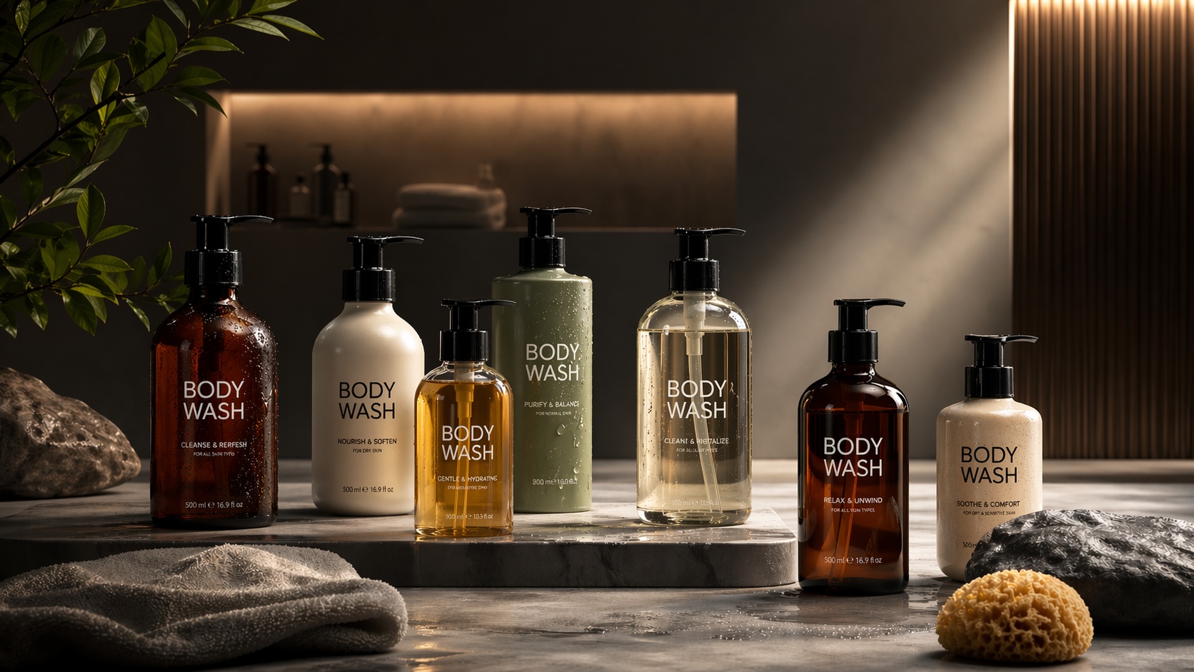 Liquid body wash for daily cleansing routines