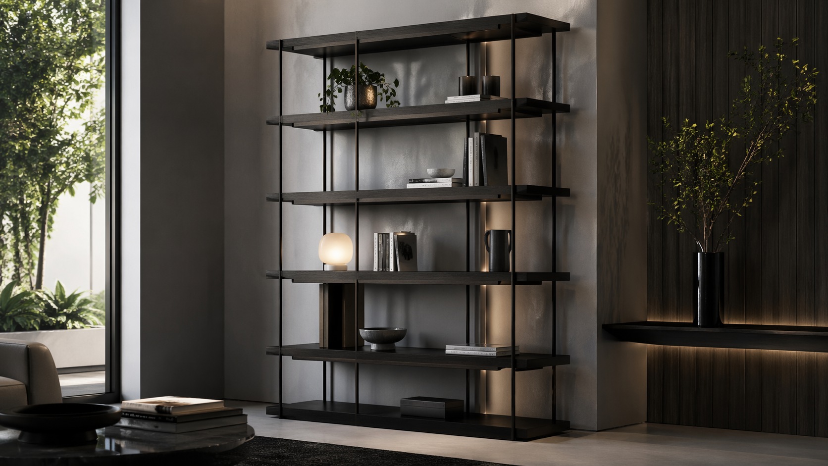 Bookcase representing office storage solutions