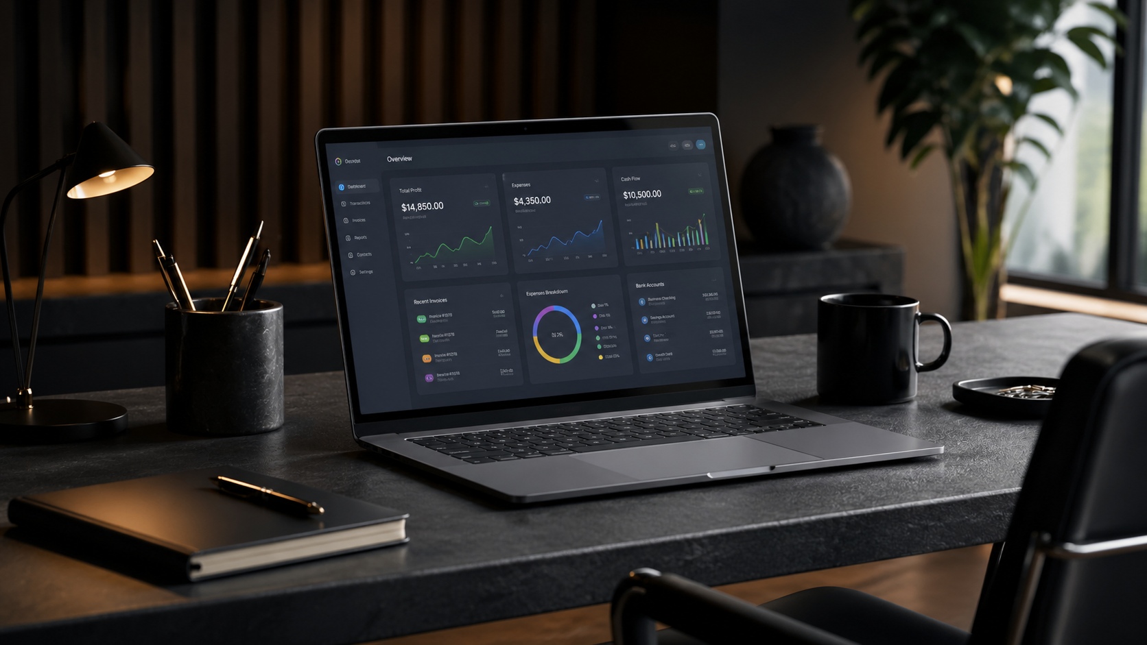 Bookkeeping software tracking expenses and transactions