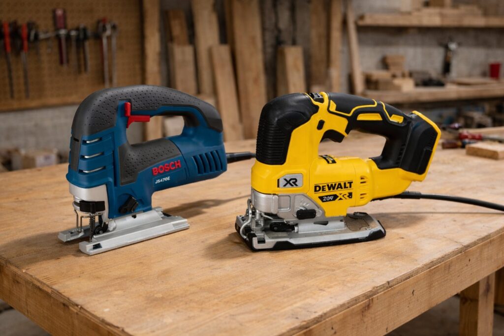 Bosch JS470E vs DeWalt DCS334B: Which Jigsaws Is Better?
