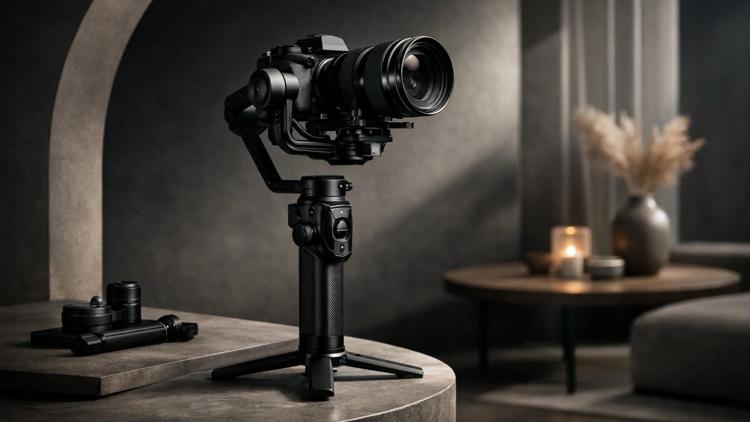 Camera gimbal stabilizer for smooth video footage