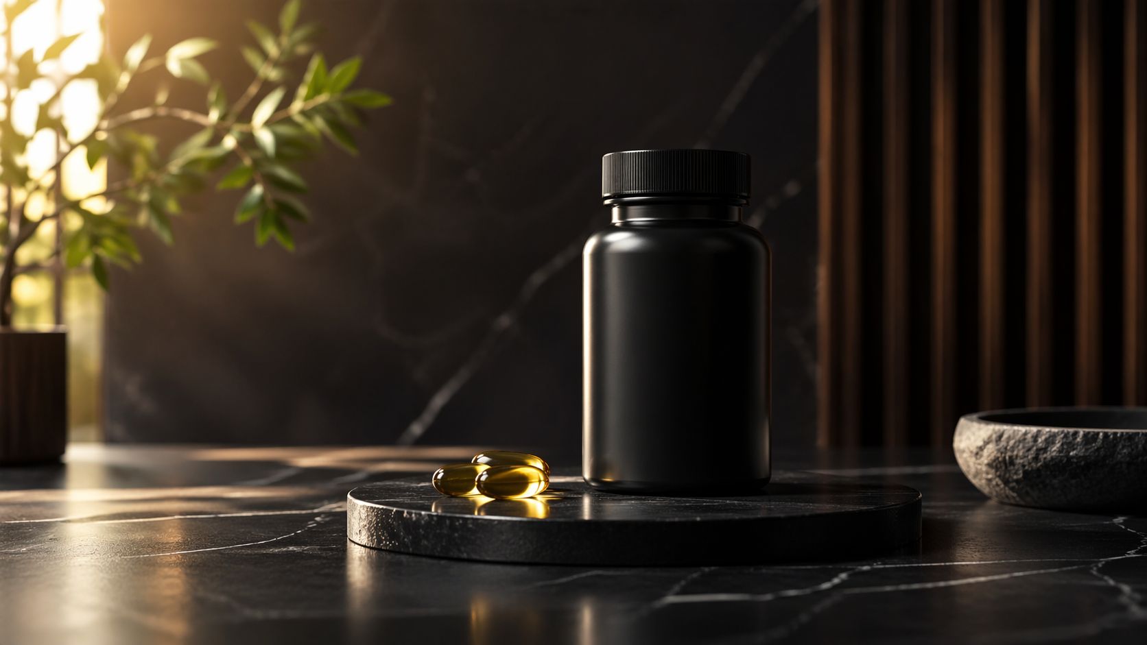 CoQ10 supplement capsules for heart health support