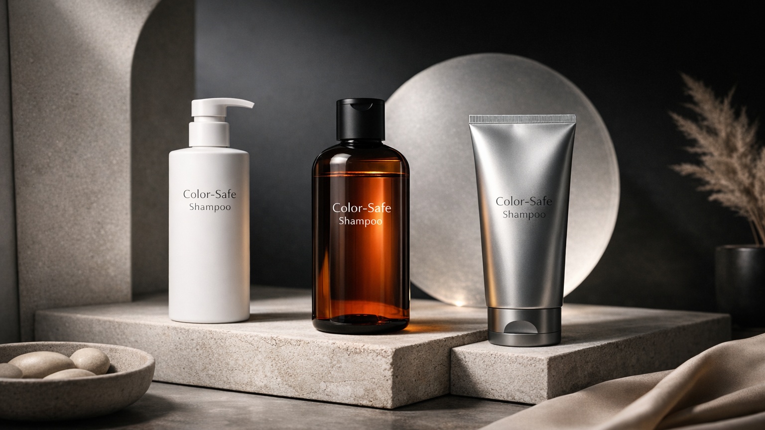 Color-treated hair using color-safe shampoo