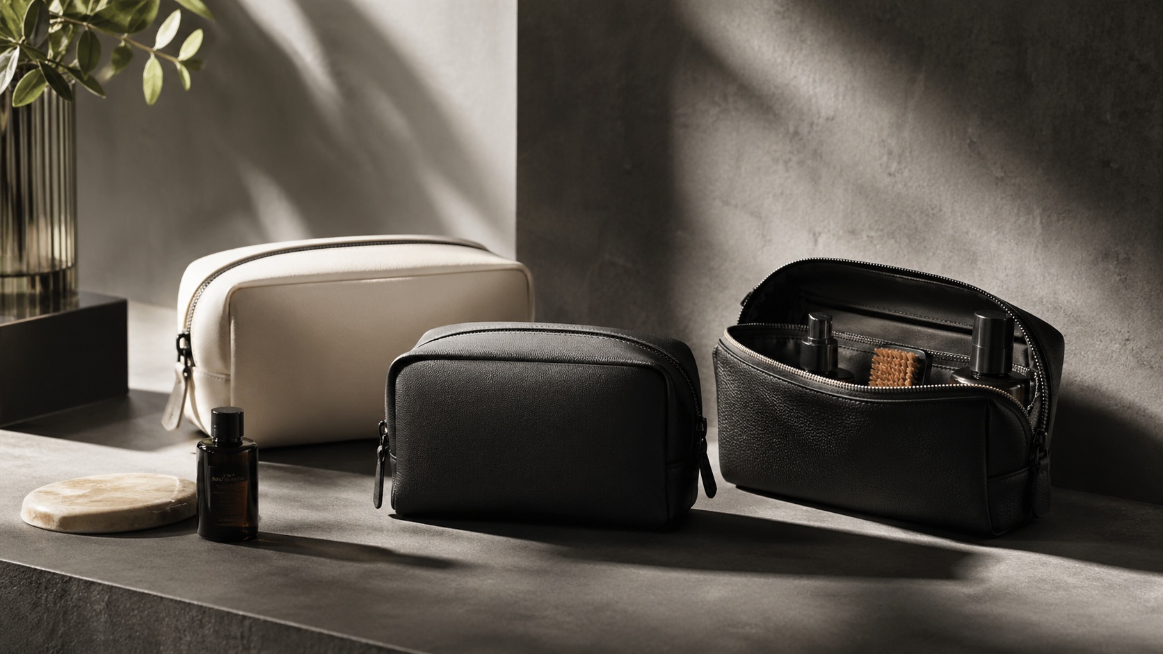 Cosmetic bags for portable beauty storage