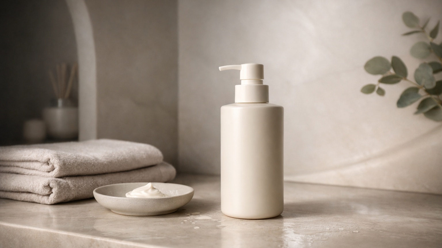 Cream cleanser with rich moisturizing texture
