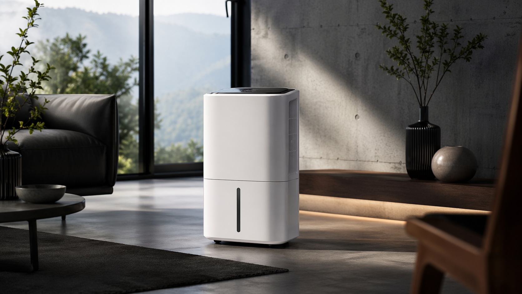 Dehumidifier removing excess moisture from air
