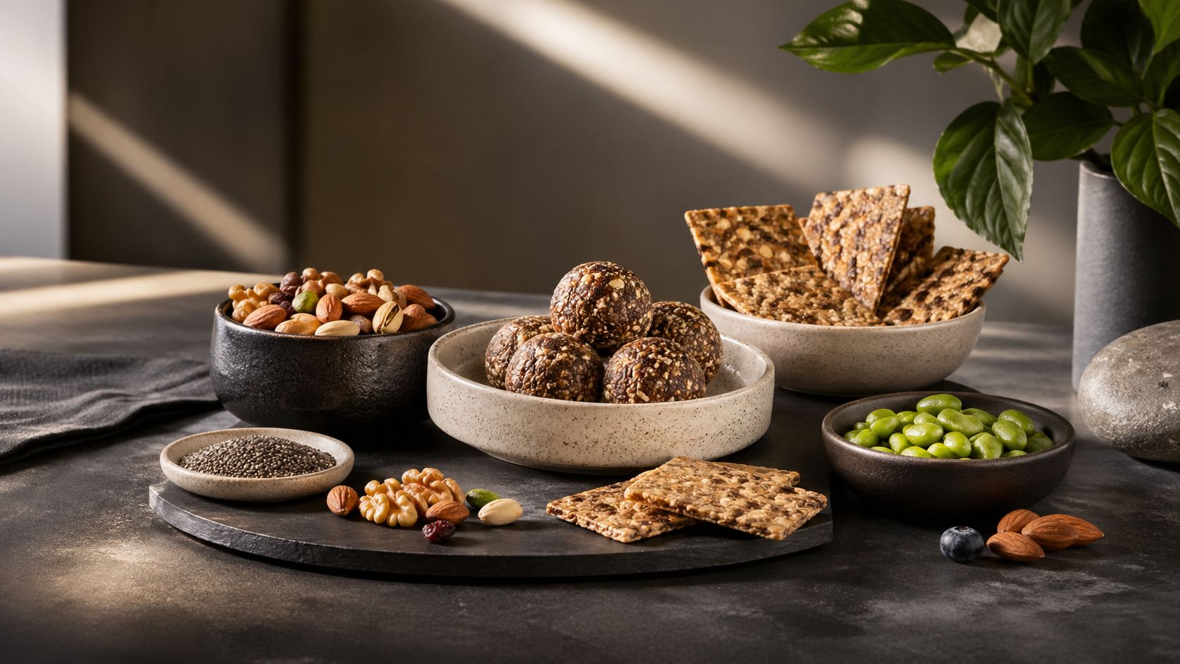 Diabetic-friendly snacks representing low sugar balanced foods
