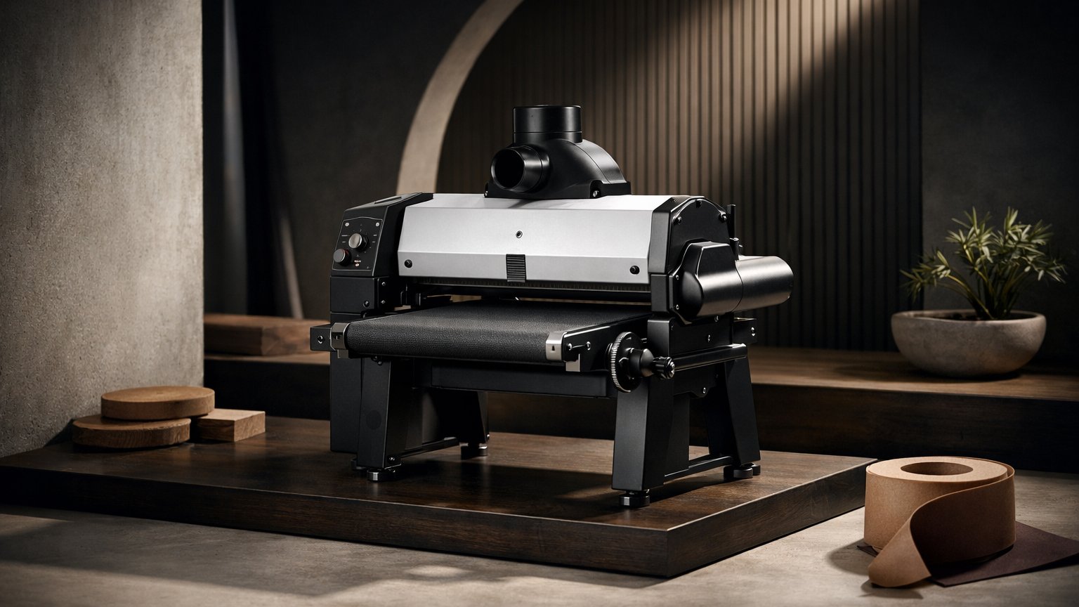 Drum sander representing large-surface and floor sanding