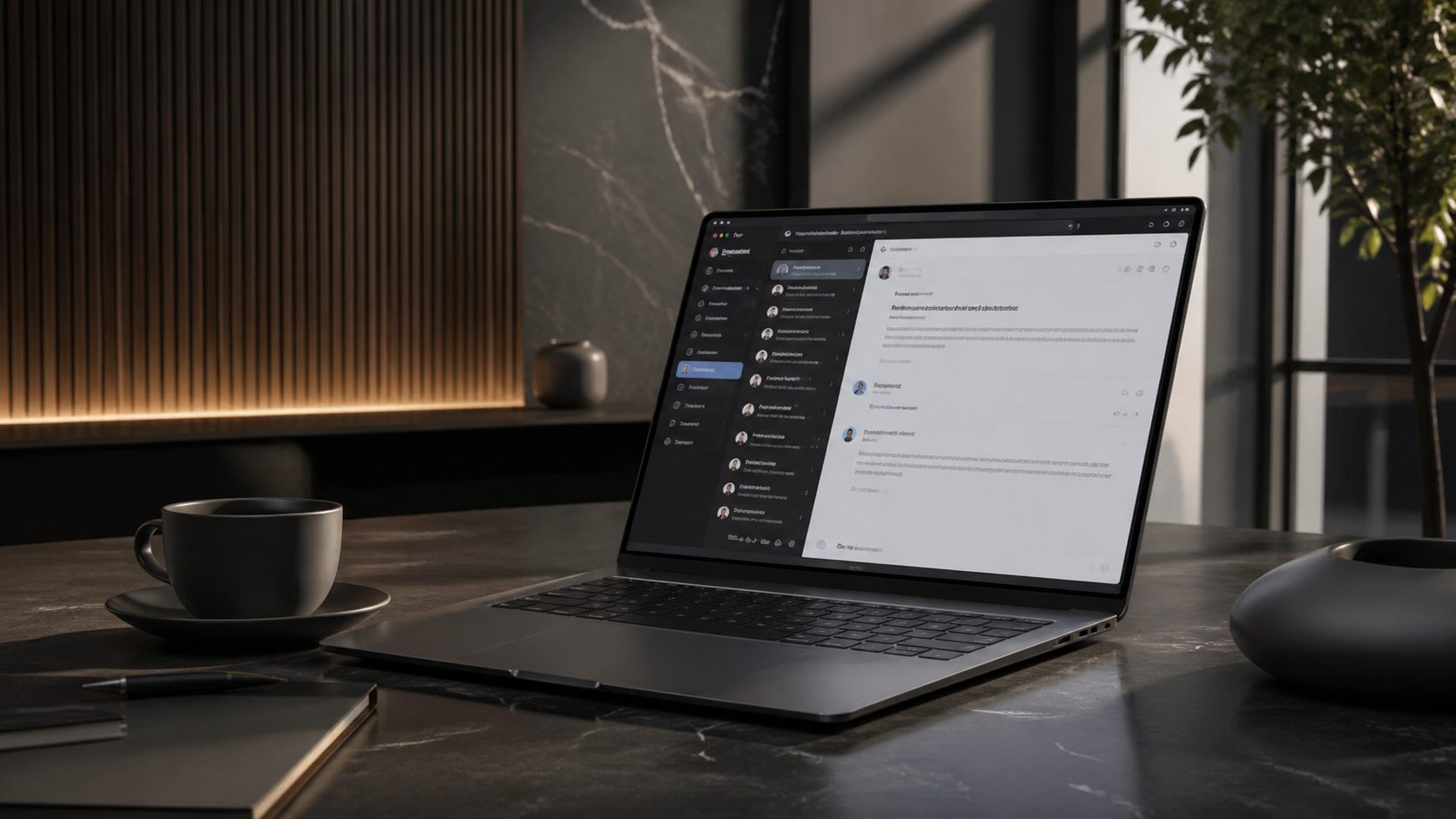 Email client interface representing inbox management tools