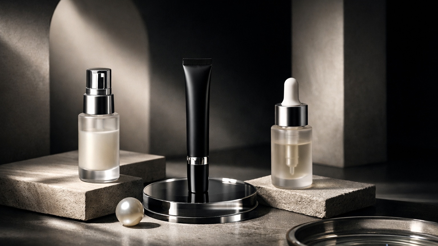 Lightweight eye serum dropper bottle