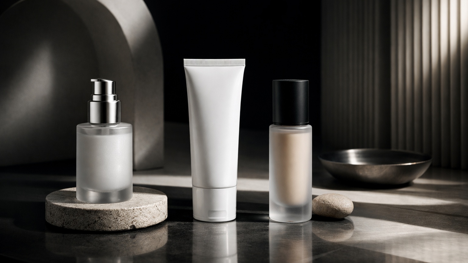Face primer applied for smooth makeup base