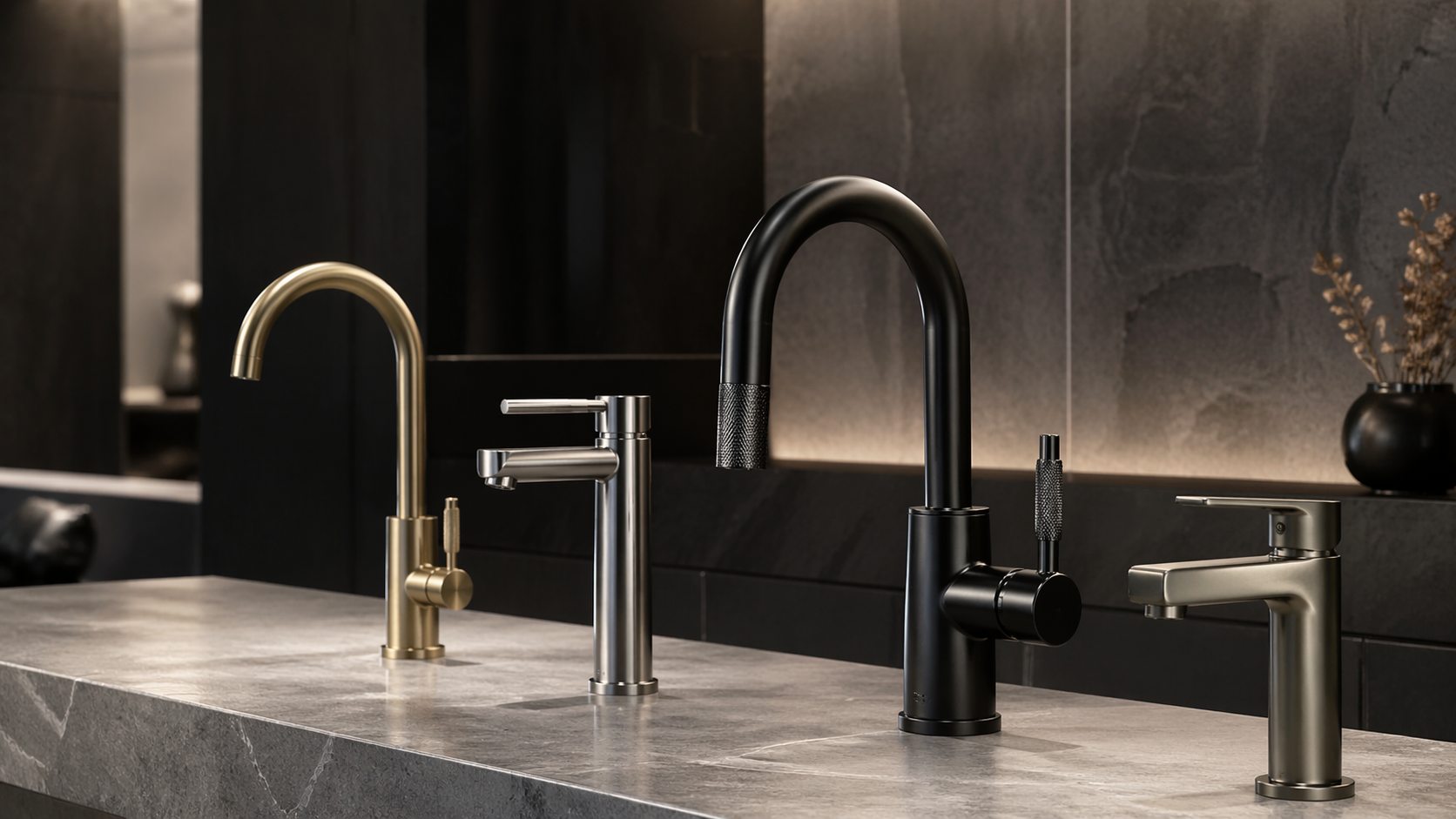 Modern faucet representing faucet reviews