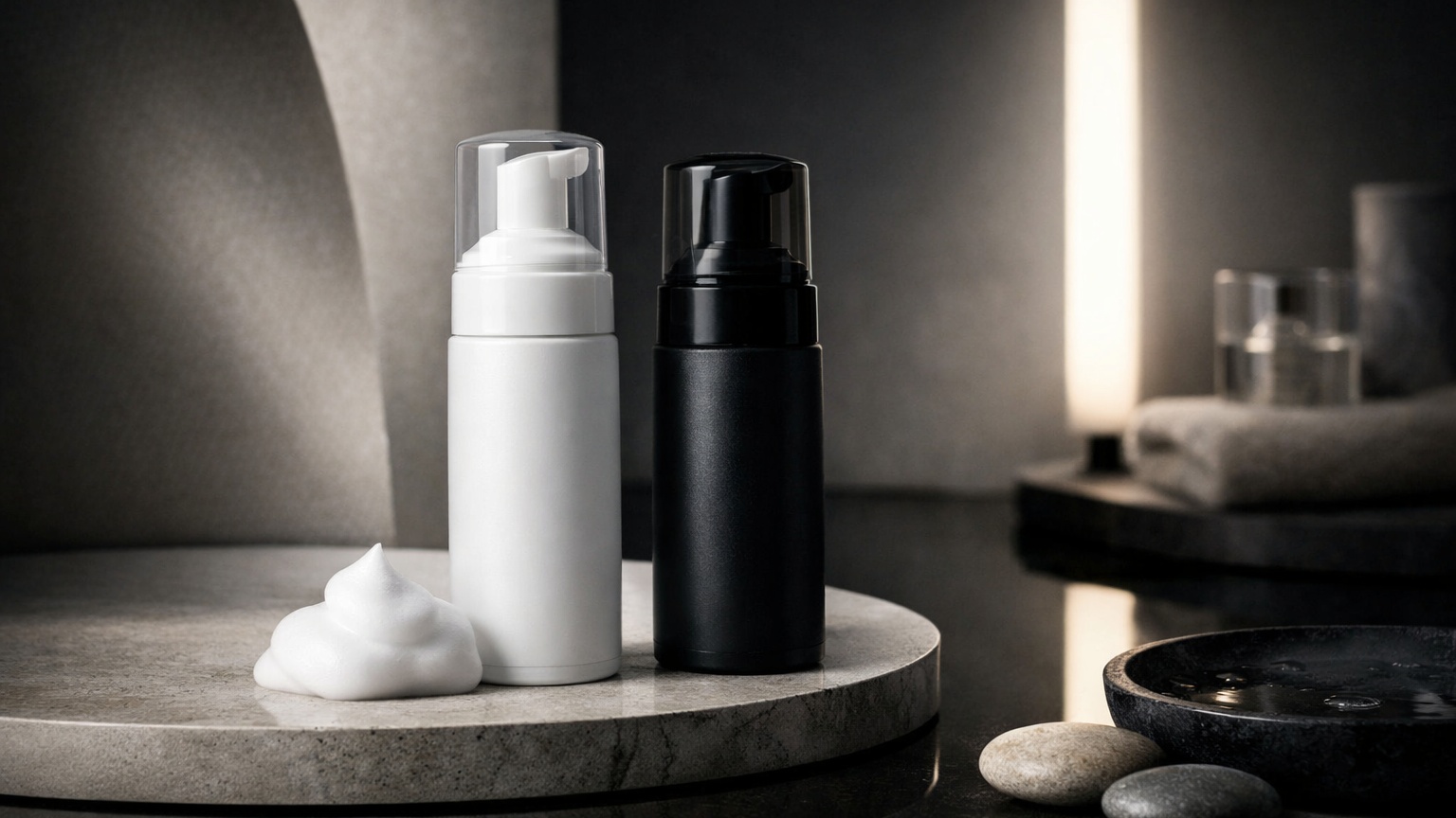 Foam cleanser with airy lather texture