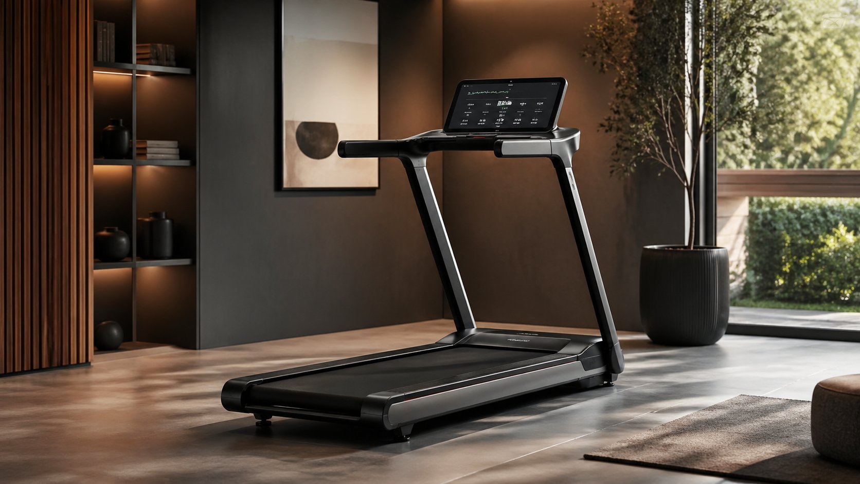 Folding treadmill representing compact home treadmill reviews