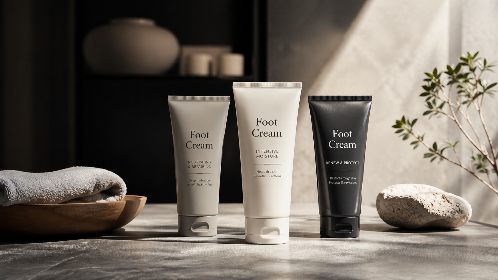 Foot creams for hydration and daily care