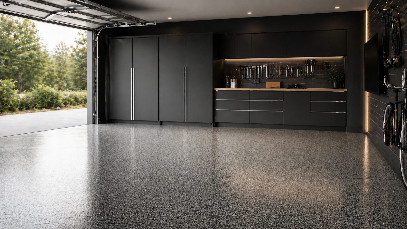 Garage flooring representing durable garage floor reviews
