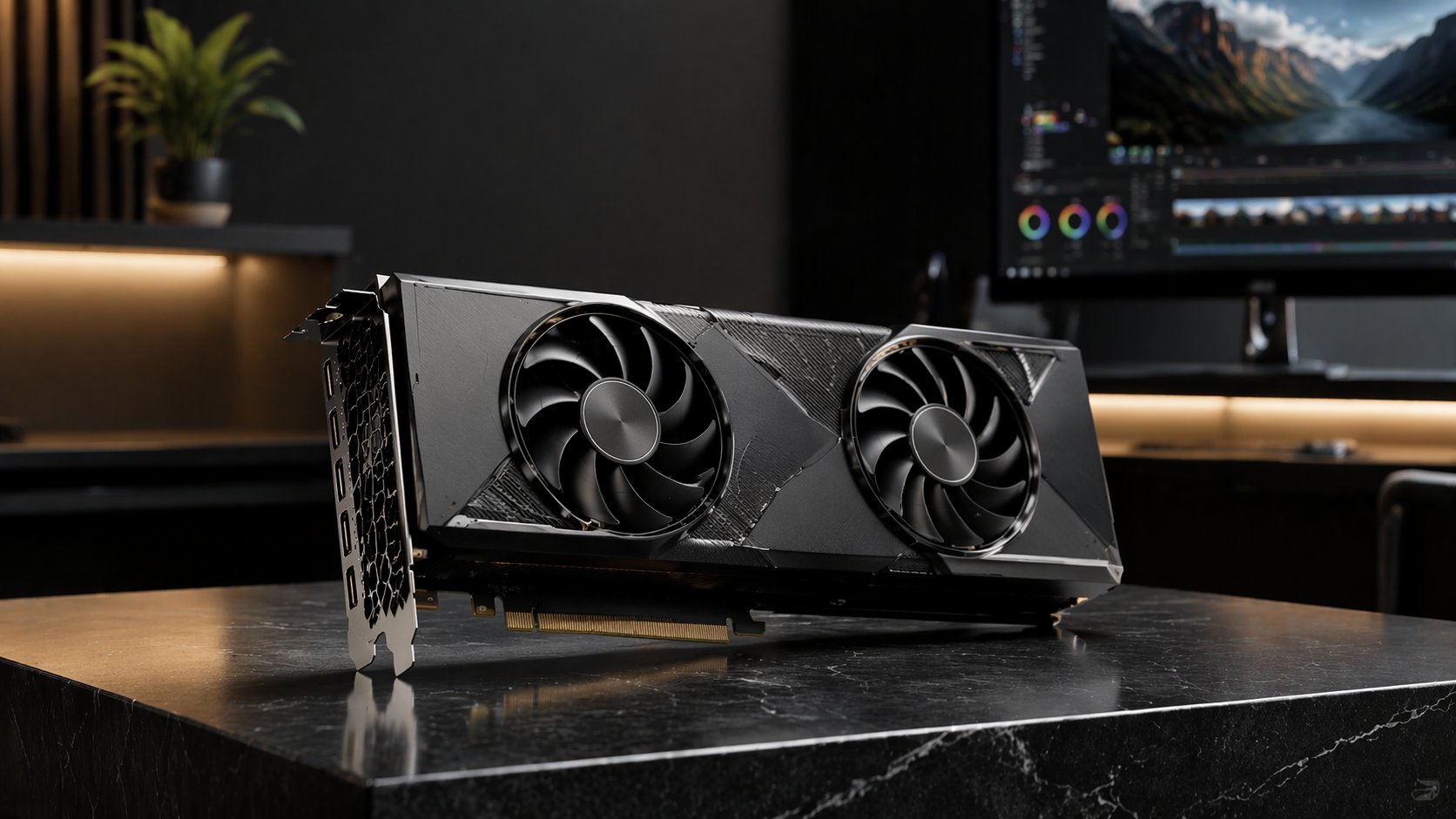 Professional graphics card for video editing and 3D rendering workloads