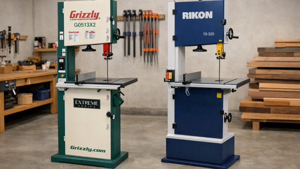 Grizzly G0513X2B vs Rikon 10-326: Which Band Saws Is Better?