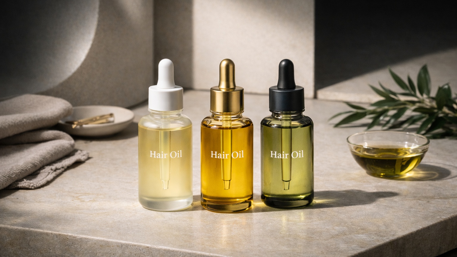 Hair oil enhancing shine and smoothness