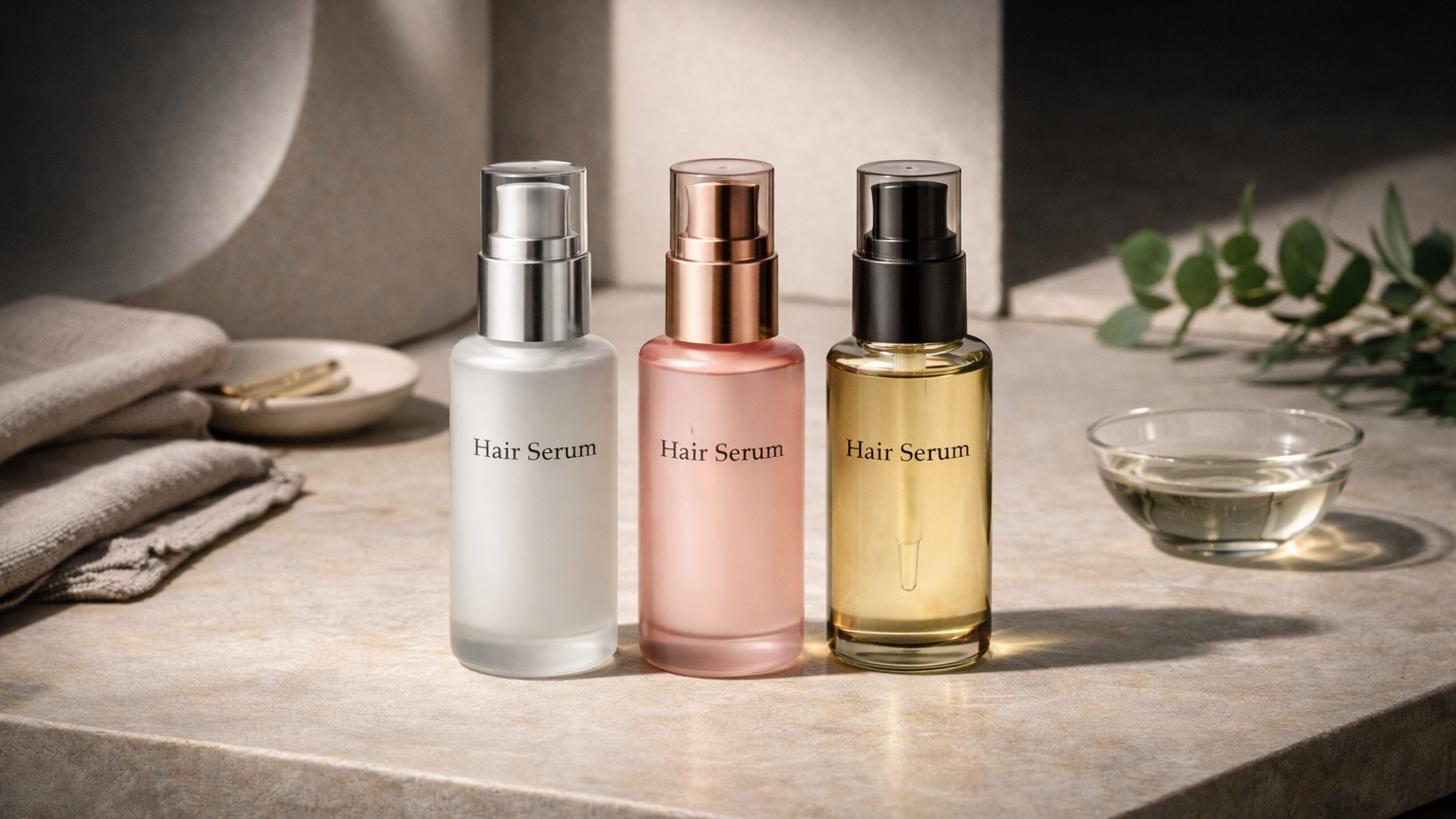 Hair serum for smoothing and protection
