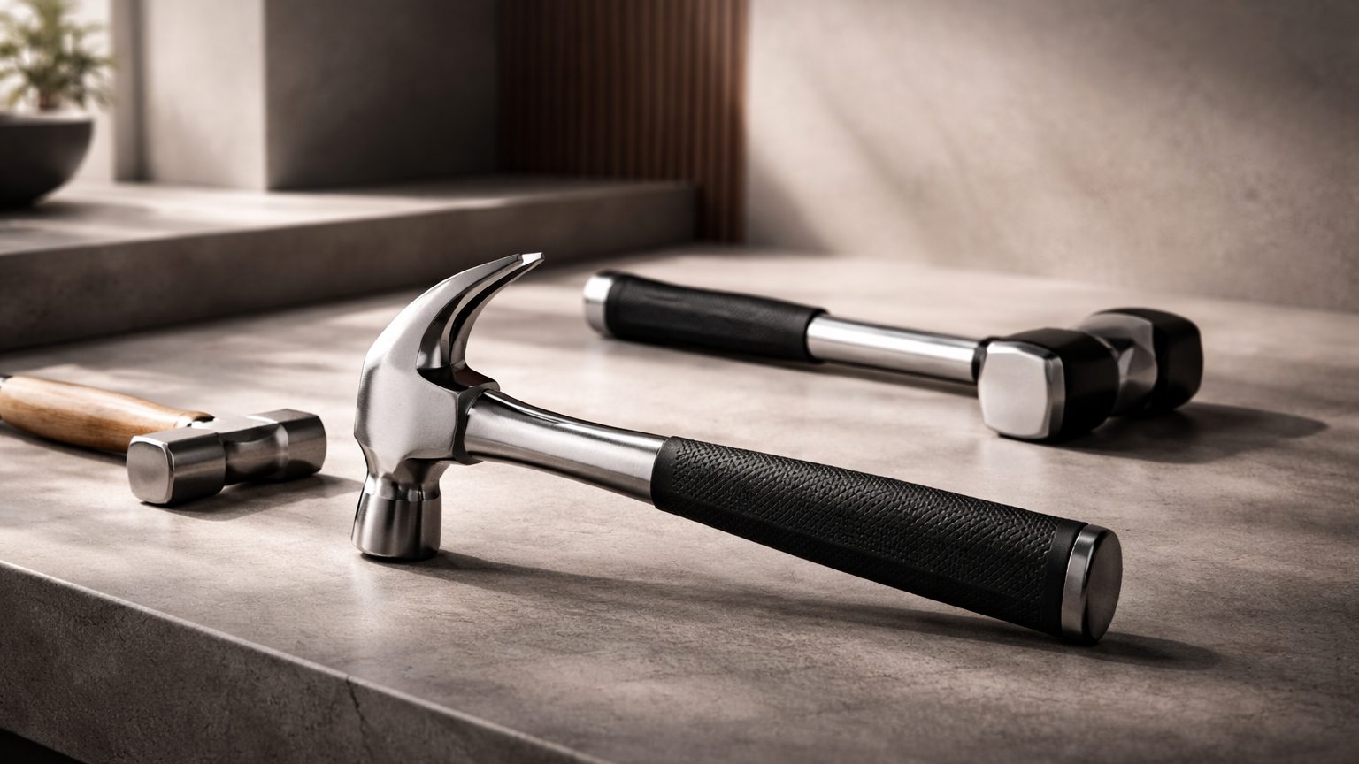 Hammers for driving nails and demolition work