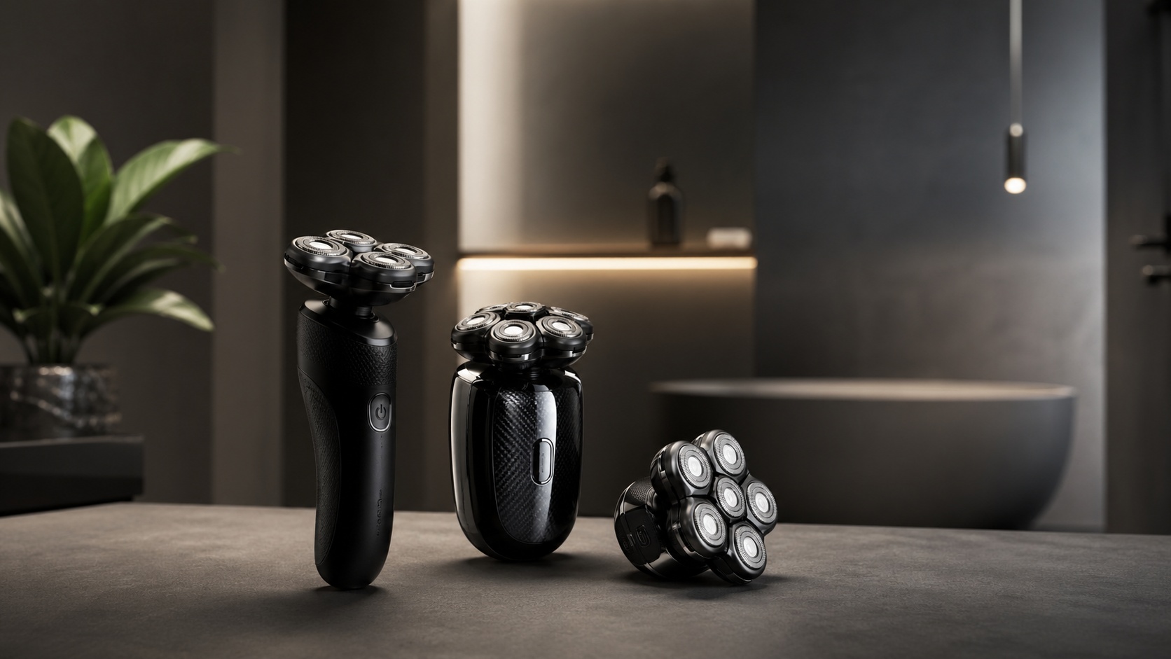 Head shaver for shaving the scalp