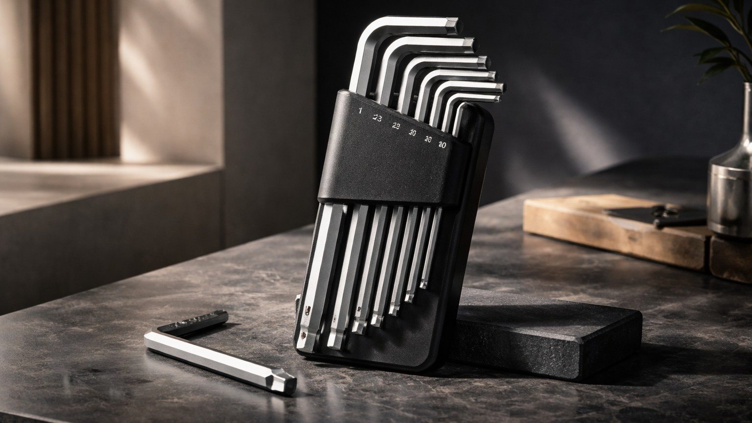Hex keys for assembling furniture and equipment