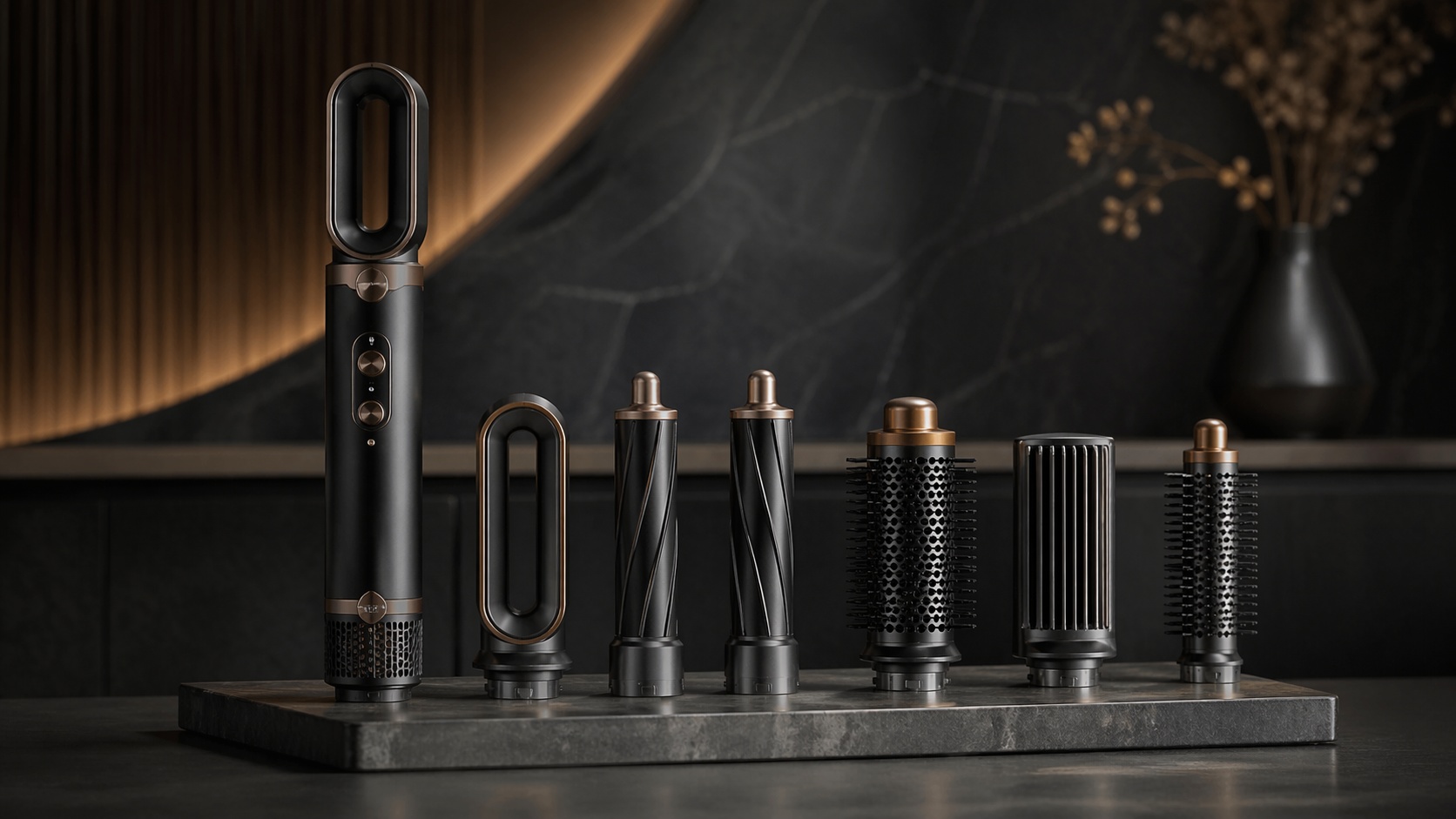 Interchangeable hair styler representing versatile styling tools