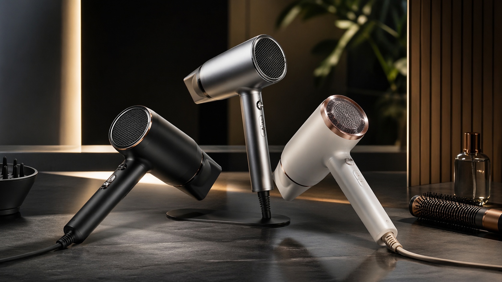 Ionic hair dryer for frizz reduction
