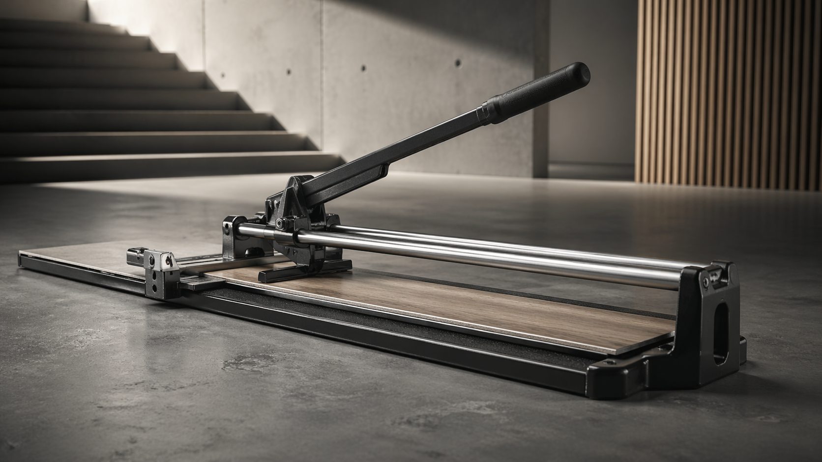 Laminate floor cutter for clean plank cuts