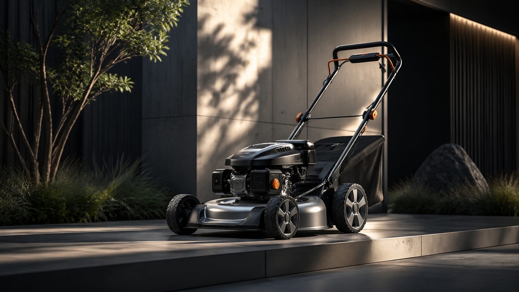 Lawn mower for yard maintenance and grass cutting