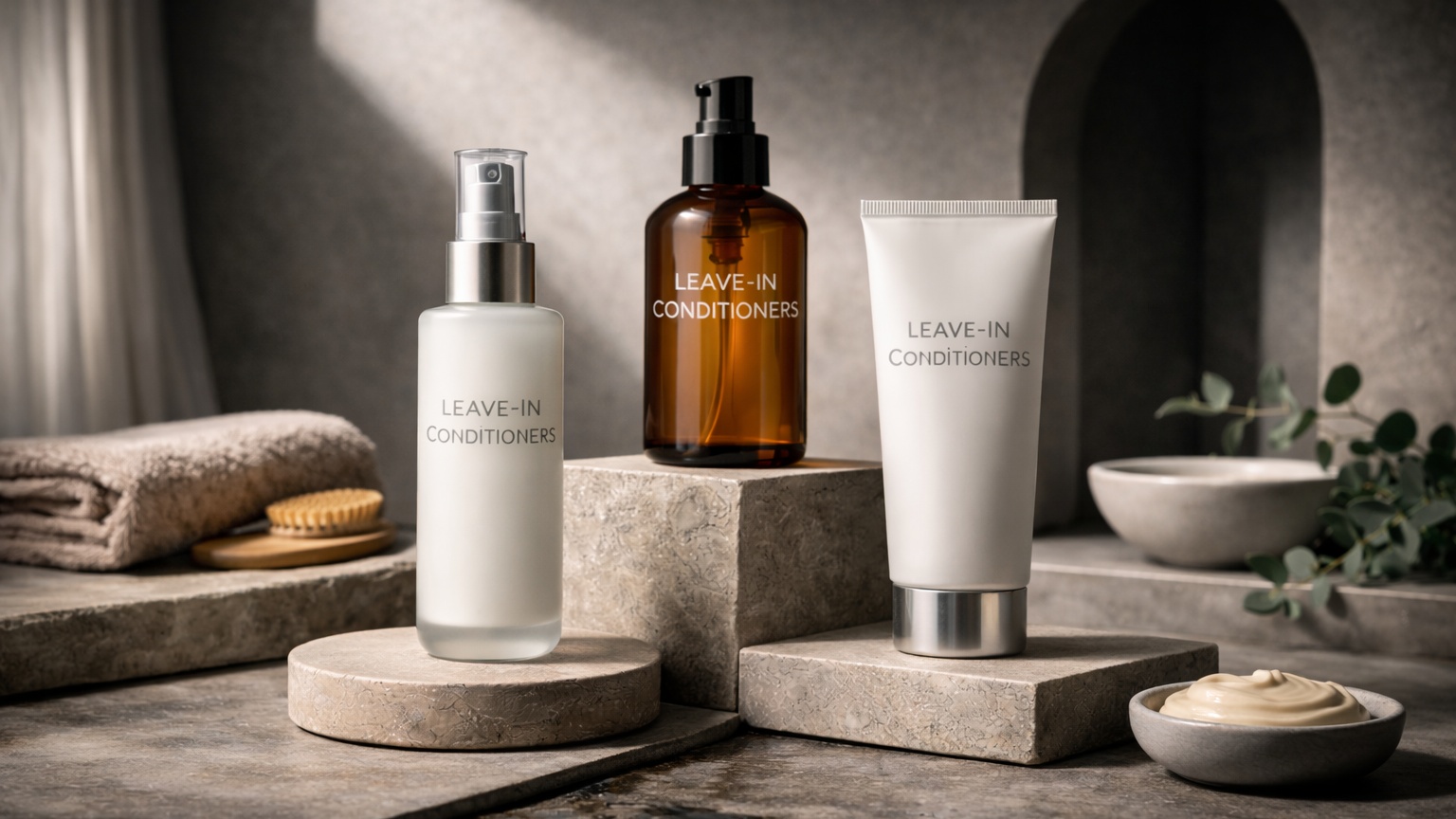 Leave-in conditioner for frizz control and styling support