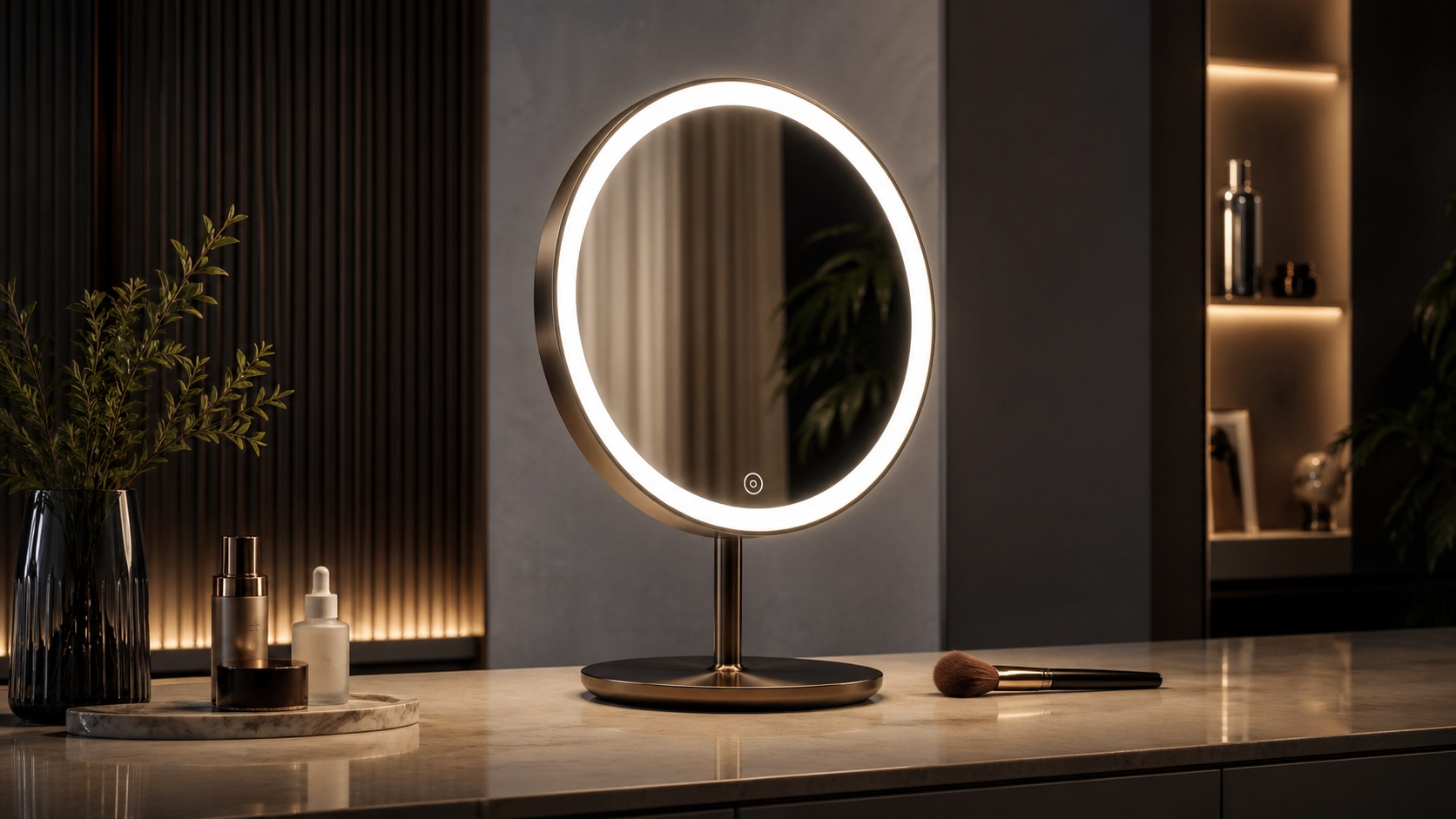 Lighted vanity mirror representing beauty mirror reviews